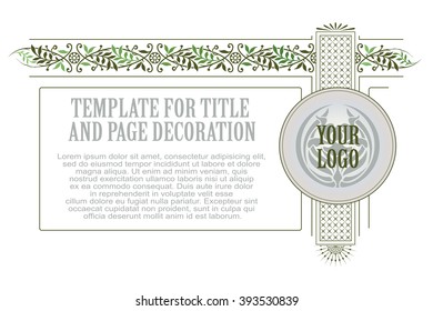 Advertisements, flyer, web, wedding  and other invitations or greeting cards. Vector template. 