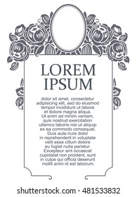 Advertisements, flyer, web, wedding  and other invitations or greeting cards. Vector template. 