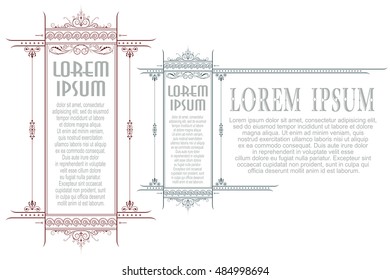 Advertisements, flyer, web, wedding  and other invitations or greeting cards. Vector template. 