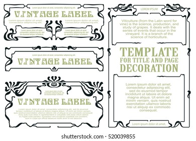 Advertisements, flyer, web, wedding  and other invitations or greeting cards. Vector template. 