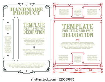 Advertisements, flyer, web, wedding  and other invitations or greeting cards. Vector template. 
