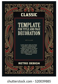 Advertisements, flyer, web, wedding  and other invitations or greeting cards. Vector template. 