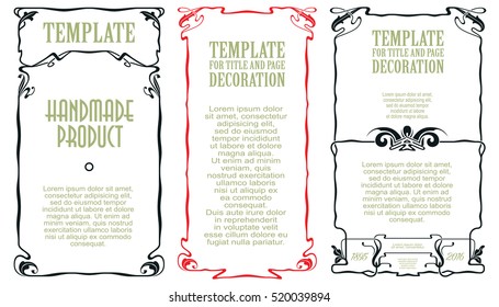 Advertisements, flyer, web, wedding  and other invitations or greeting cards. Vector template. 