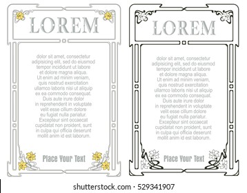 Advertisements, flyer, web, wedding  and other invitations or greeting cards. Vector template. 
