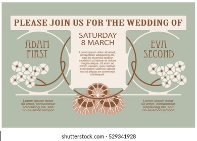 Advertisements, flyer, web, wedding  and other invitations or greeting cards. Vector template. 
