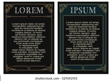Advertisements, flyer, web, wedding  and other invitations or greeting cards. Vector template. 