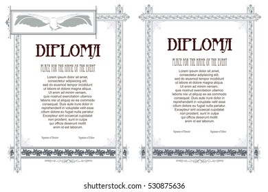 Advertisements, flyer, web, wedding  and other invitations or greeting cards. Vector template. 