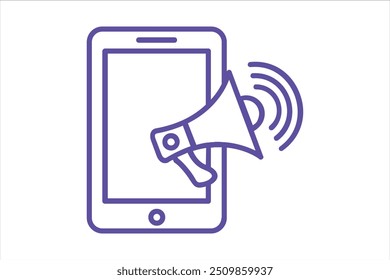 Advertisements Vector Graphic Icon of Digital Marketing