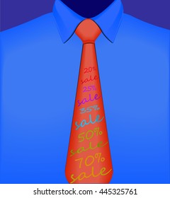 advertising about the sale on your tie
