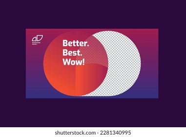 Advertising Agency Social Social Media Banner template. Marketing Materials | Post, Cover | Instant Download, Editable Design