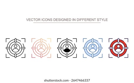 Publicidade Aim ícone design com fundo branco ilustração stock
