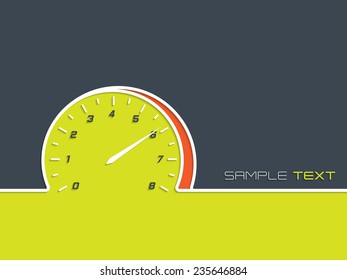 Advertising background design for races with rev counter