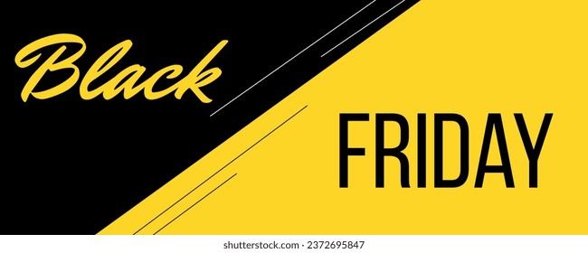 Advertising banner for big Black Friday sale