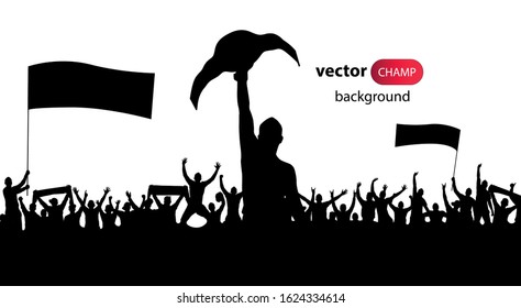 Advertising banner for competitions in fight sports