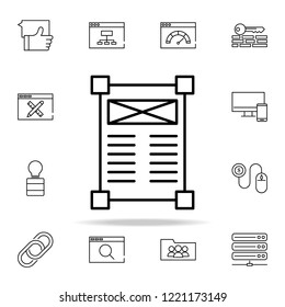 advertising banner icon. seo and online marketing icons universal set for web and mobile