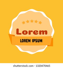 Advertising banner for logo placement. Vector graphics.