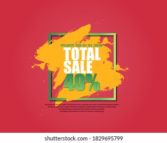 Advertising banner for promotions and sales, offering a discount on the product