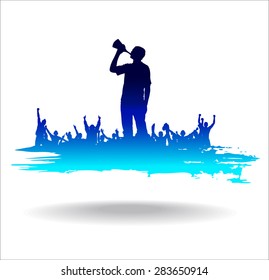 Advertising banner sports championships and concerts