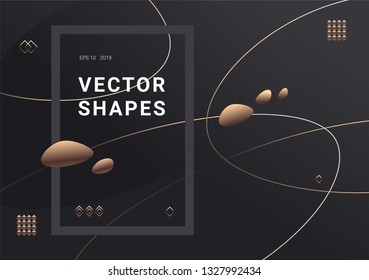 Advertising banners design. Ready for animation, easy customise. Elegant vector shapes.