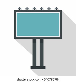 Advertising billboard icon. Flat illustration of advertising billboard vector icon for web