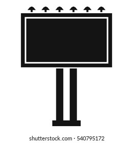Advertising billboard icon. Simple illustration of advertising billboard vector icon for web