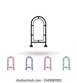 advertising billboard multi color icon. Simple glyph, flat vector of Billboards icons for ui and ux, website or mobile application