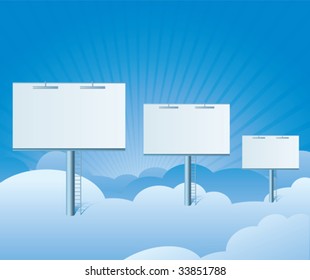 Advertising billboard in the sky