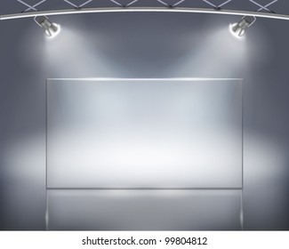 Advertising billboard.  Vector illustration.