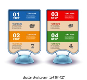 Advertising billboard, web element design, modern construction, vector