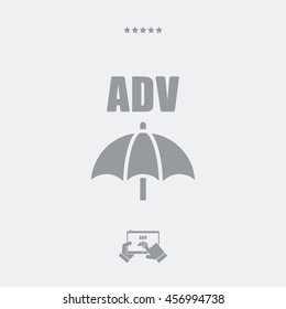 Advertising block - Minimal vector icon