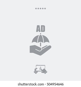 Advertising block - Minimal vector icon