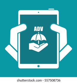 Advertising block - Minimal vector icon