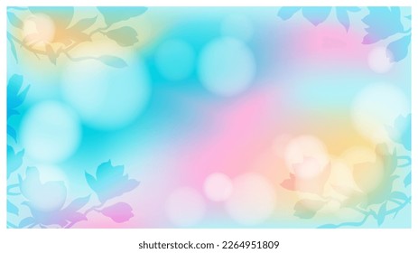 Advertising blue spring background abstract