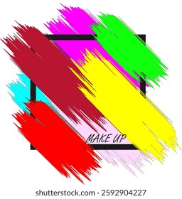 The advertising board is made in the style of vector graphics without a background.