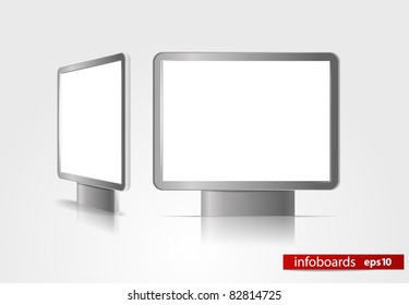 Advertising boards. Place your text on them