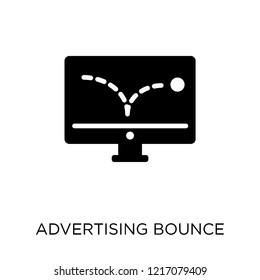 advertising Bounce icon. advertising Bounce symbol design from SEO collection. Simple element vector illustration on white background.
