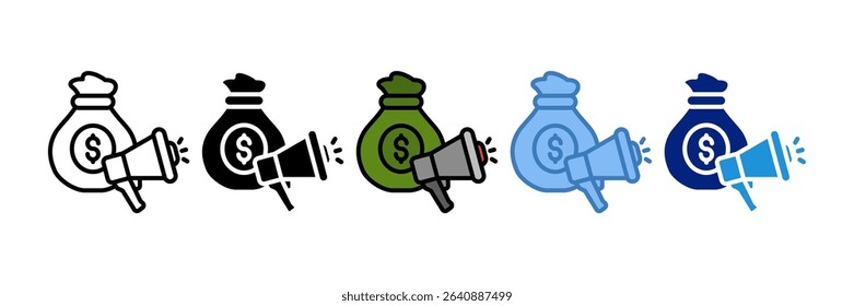 Advertising Budget Icon Element For Design