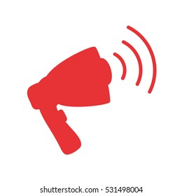 advertising bullhorn loudspeaker icon vector illustration graphic design