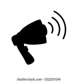 advertising bullhorn loudspeaker icon vector illustration graphic design