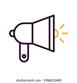 Advertising, bullhorn, marketing icon vector image. Can also be used for seo and web. Suitable for use on web apps, mobile apps and print media.