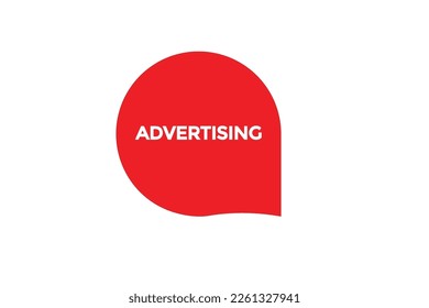 vectores de botón de publicidad.publicidad de marca de etiqueta de voz
