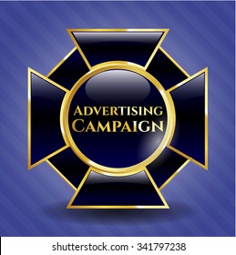 Advertising Campaign gold emblem