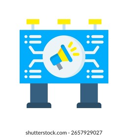 Icono de campaña publicitaria Ilustración vectorial plana