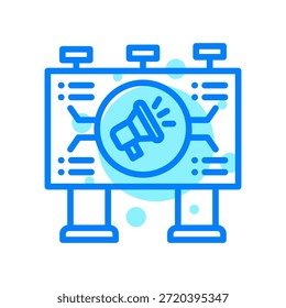 Icono de campaña publicitaria en forma de Ilustración vectorial