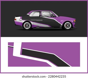 advertising car wrap design Graphics Vector
