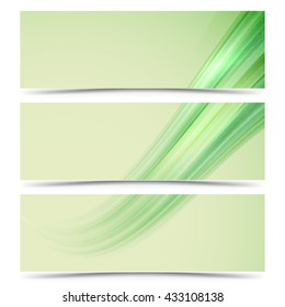 Advertising card with abstract waves background