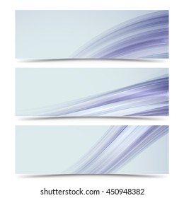 Advertising card with abstract waves background, vector illustration