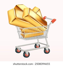 Advertising concept: Gold sweepstakes via smartphone, shopping, online shopping, sale day Concept. 3D vector Mesh gradient wes
