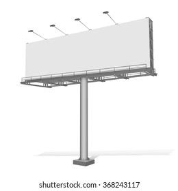 Advertising construction for outdoor advertising big billboard. Billboard for your design. - Shutterstock ID 368243117