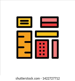 Advertising, Content, Feature, Native, Premium  Flat Color Icon. Vector icon banner Template
